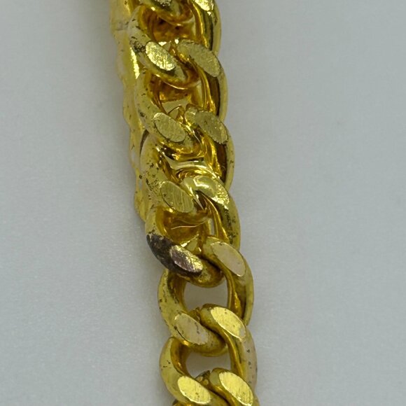 Vintage Sweater Clip Curb Chain Prong Set Acrylic Rhinestones 1950s-1960s - Picture 10 of 13